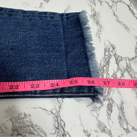 Alice + Olivia Jeans Boyfriend Jeans Two
Tone Blue 24 asymmetrical - Picture 10 of 10